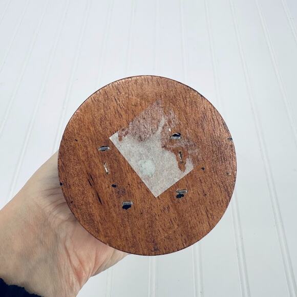 Vintage Classic Christmas Adult Caroler Wood Base Trumpeter Victorian Decoration - Picture 7 of 9